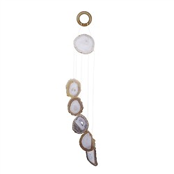1000101517 Mobile Achatscheiben natur, 6,0 - 7,0cm/ 60cm | Edelsteine, Heilsteine & Schmuck