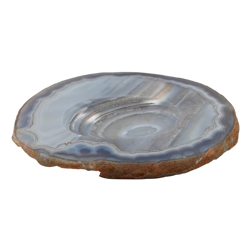 Porte-savon Agate (gris) | Pierres précieuses, pierres thérapeutiques & bijoux