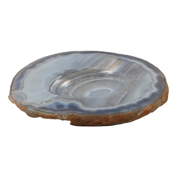 Agate soap dish (gray) | wholesaler - gems, precious & healing stones, jewelry