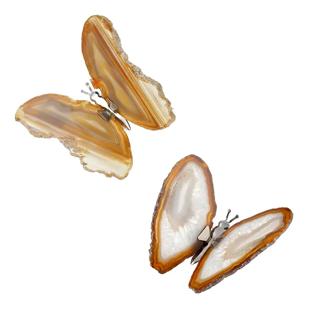 Gravure « Papillon », Agate (naturelle), 10 × 7 cm | Marco Schreier
