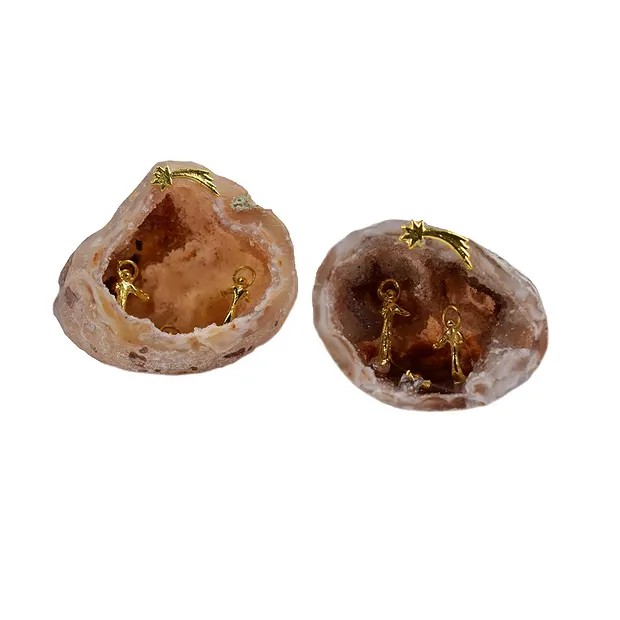 Crèche en cristal Agate Géodes, 6 - 8cm (moyen) | Marco Schreier