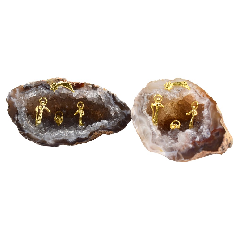 Crystal crib Agate Geode, 8 - 10cm (large) | wholesaler gems & healing stones