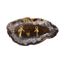 1000103743 Kristallkrippe Achatgeode, 8 - 10cm (groß) | GH Edelsteine, Heilsteine & Schmuck