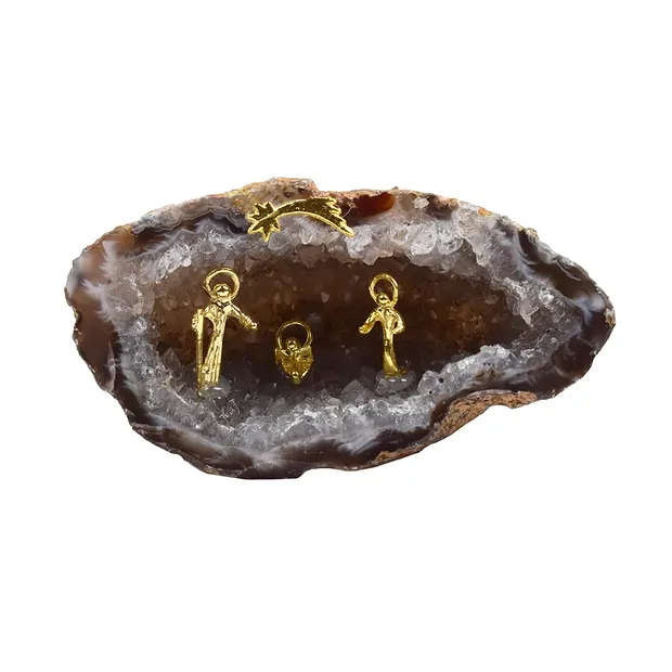 Kristallkrippe Achatgeode, 8 - 10cm (groß) | GH Edelsteine, Heilsteine & Schmuck