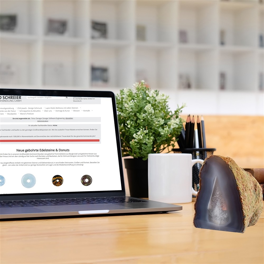 Bougie &#xE0; chauffe-plat Agate G&#xE9;ode (naturel) | Marco Schreier