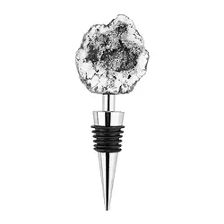 1000105204 Flaschen-Verschluss Achatgeode (silber) | GH Edelsteine, Heilsteine & Schmuck