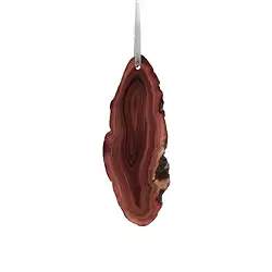 1000170703 Agate slab with ribbon, red | Schreier wholesale; gems, healing stones & jewelry