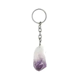 1001200600 Key Chain Amethyst rough | wholesaler - gems, precious & healing stones, jewelry