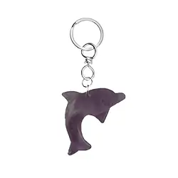 1001200621 Schlüsselanhänger Delfin Amethyst | Großhändler Edelsteine, Heilsteine & Schmuck