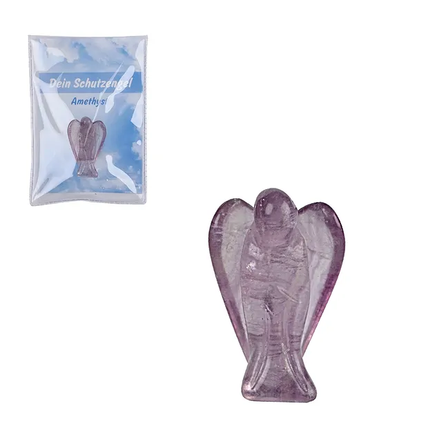 Schutzengel Amethyst, 03,5cm (mini), in Pouch mit Beileger | Marco Schreier