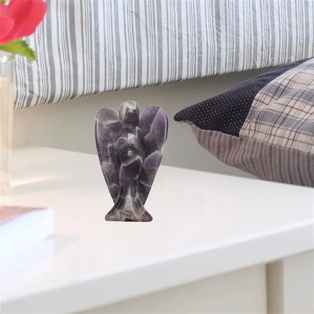 Schutzengel Amethyst, 07,5cm (groß), in Pouch mit Beileger | Marco Schreier