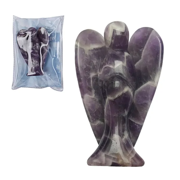 Schutzengel Amethyst, 07,5cm, in Pouch mit Beileger | Marco Schreier
