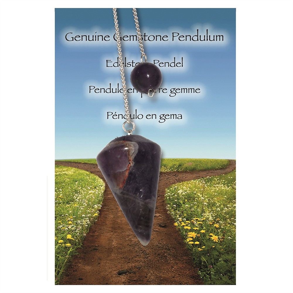 Pendolo di ametista "Attenzione | gemme, pietre curative e gioielli all'ingrosso