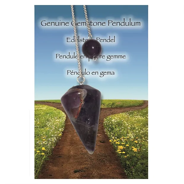 Pendolo di ametista "Attenzione | gemme, pietre curative e gioielli all'ingrosso