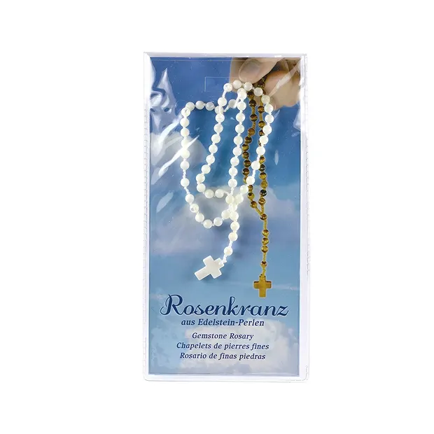 Amethyst rosary in pouch with insert | wholesaler gems, healing stones & jewelry