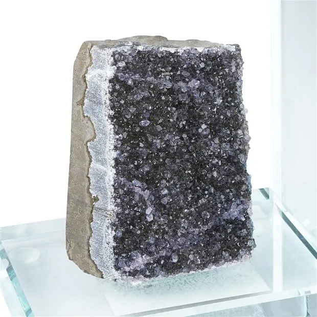 Buchstützen Amethyststufen, 14 x 12cm | Edelsteine, Heilsteine & Schmuck-Handel