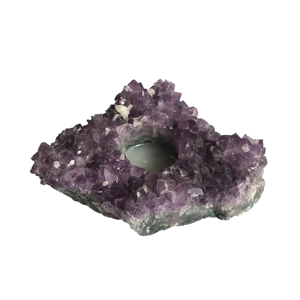 Amethyst tea light | Marco Schreier wholesale suppliers - gems, stones & jewelry