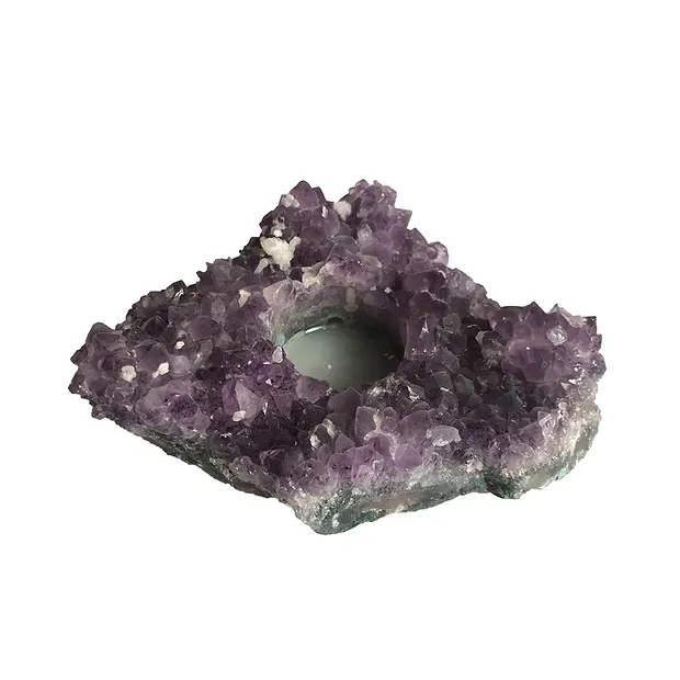 Amethyst tea light | Marco Schreier wholesale suppliers - gems, stones & jewelry