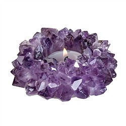 1001205005 Teelicht Amethyst "Sonne" | Schreier Großhandel Edelsteine, Heilsteine & Schmuck