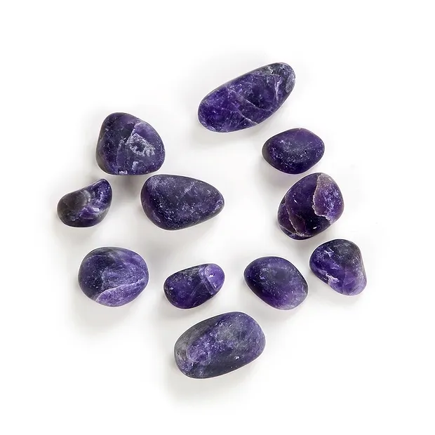 Water Stones Amethyst in metal gift box | wholesaler gems & healing stones
