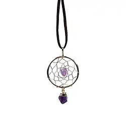 1001270521 Atrapasueños con amatista | piedras preciosas, piedras curativas y joyería