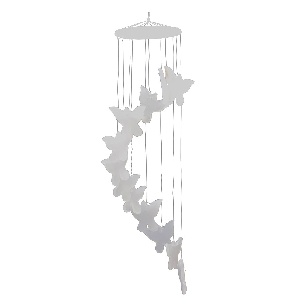 Farfalla mobile in alabastro di calcite, 30 cm | Marco Schreier