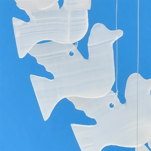 Pigeons mobiles Albâtre-Calcite, 30cm | Marco Schreier