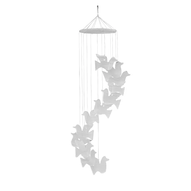 Calcite d'albâtre « Pigeons en mouvement », 30 cm | Marco Schreier