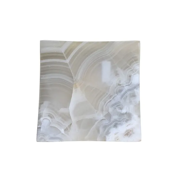 Schale Calcit-Aragonit quadratisch, 12 x 12cm, mattiert | Marco Schreier