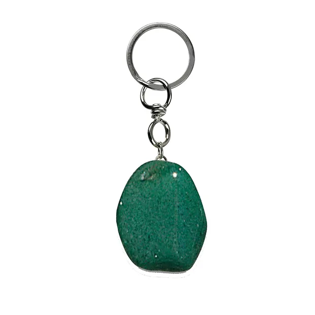 Key Chain Aventurine Tumbled Stone | wholesaler gems, healing stones & jewelry