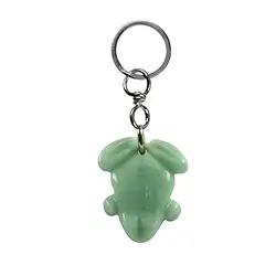 1003100624 Schlüsselanhänger Frosch Aventurin | Großhandel Edelsteine, Heilsteine & Schmuck