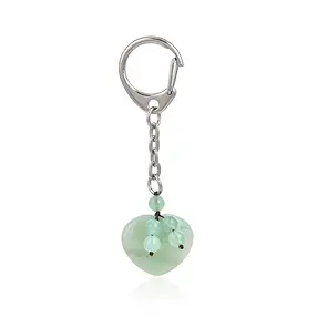 Porte-clés cœur Aventurine avec boules | Marco Schreier