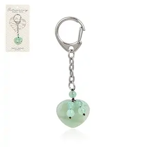 Porte-clés cœur Aventurine avec boules | Marco Schreier