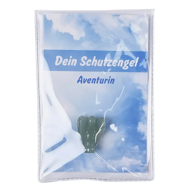 Schutzengel Aventurin, 02,5cm (mini-mini), mit Infokarte in Pouch | Marco Schreier