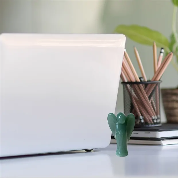 Schutzengel Aventurin, 03,5cm (mini), mit Infokarte in Pouch | Marco Schreier