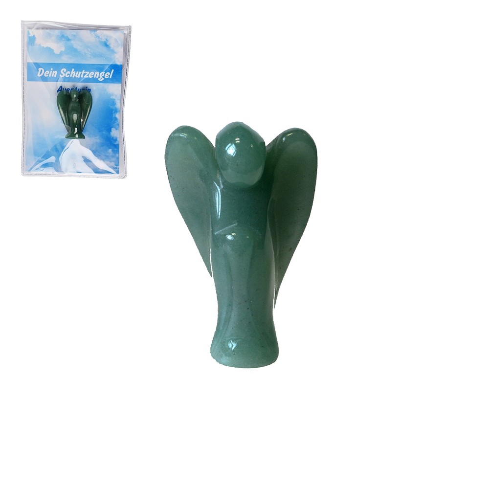Guardian Angel Aventurine, 03,5cm (mini), with info card in pouch | Marco Schreier
