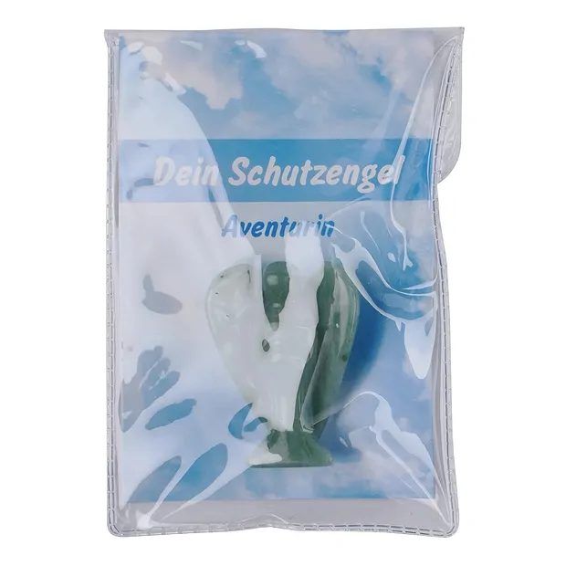 Schutzengel Aventurin, 5,0cm, in Pouch mit Beileger | Marco Schreier