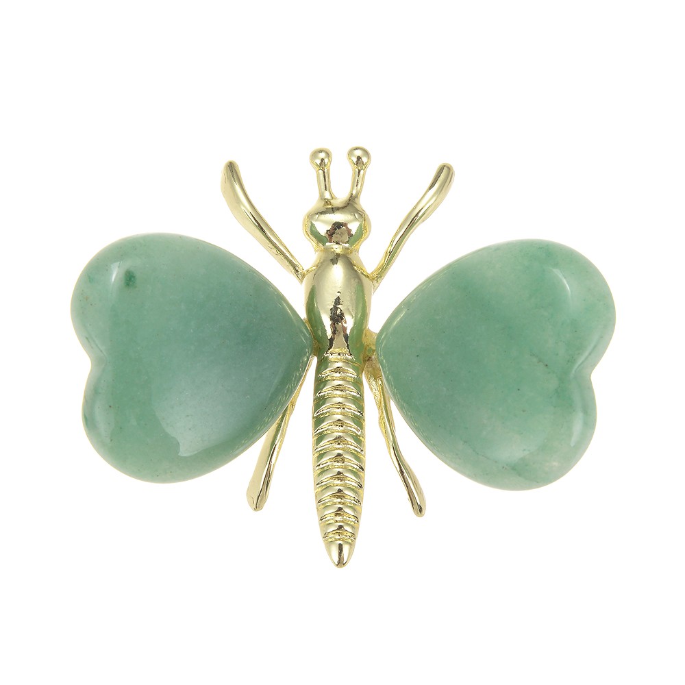 Mariposa grabada, aventurina, 5,5 x 4,3 cm | Marco Schreier