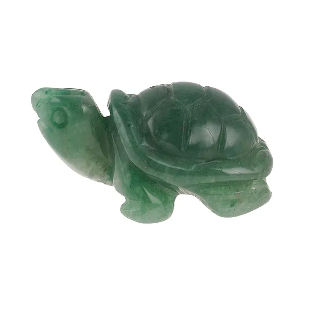 Gravur Schildkröte, Aventurin, 5,0cm | Schreier Edelsteine, Heilsteine & Schmuck