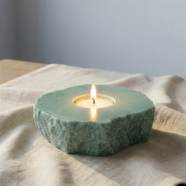 Aventurine tealight Slabs | Schreier - wholesaler gems, healing stones & jewelry
