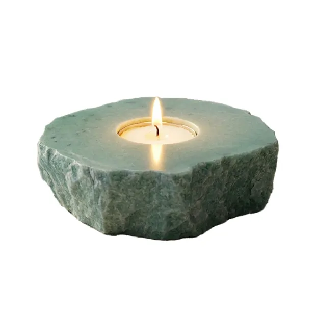 Plaque pour bougie à chauffe-plat Aventurine | Marco Schreier