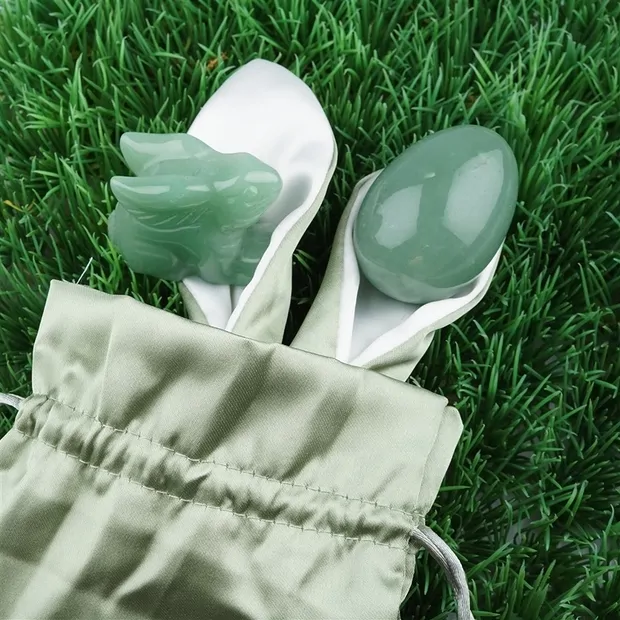 Aventurine Easter set (rabbit and egg in rabbit bag) | Marco Schreier