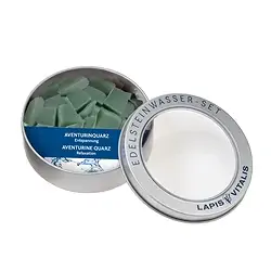 1003106206 Wassersteine Aventurin (grün) in Metall-Geschenkdose | Marco Schreier