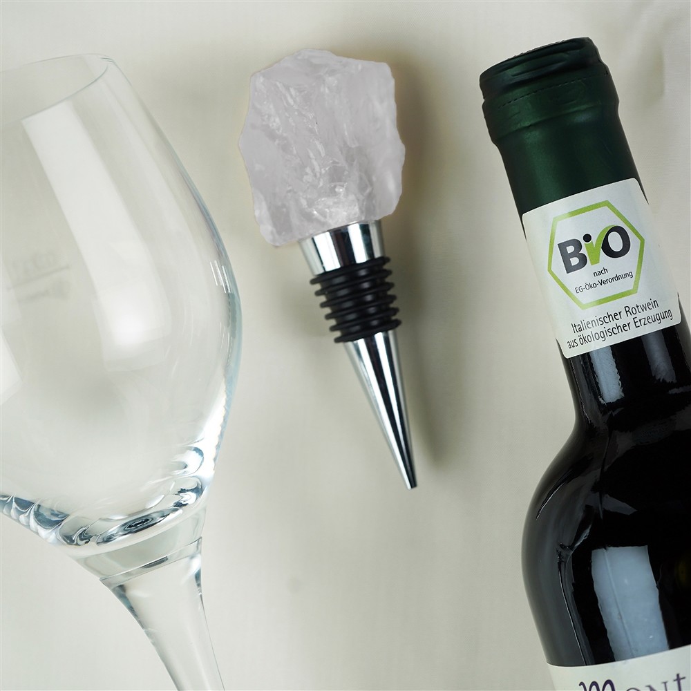 Flaschen-Verschluss Naturstein Bergkristall | Edelsteine, Heilsteine & Schmuck