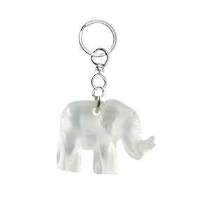Schlüsselanhänger Elefant Bergkristall | Edelsteine, Heilsteine & Schmuck-Handel
