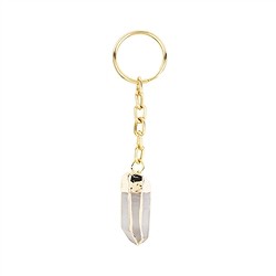 1003500638 Porte-clés Pointe Cristal de roche monture galvanique | Marco Schreier