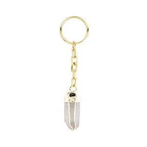 Key Chain Point Rock Crystal | wholesale supplier gems, healing stones & jewelry