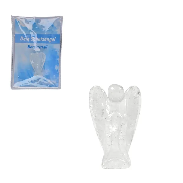 Schutzengel Bergkristall, 03,5cm (mini), in Pouch mit Beileger | Marco Schreier