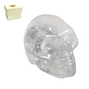 Cristal de roca calavera, 05cm, en caja de regalo | Marco Schreier