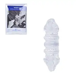 1003502906 Dorje (Vajra), Rock Crystal 4,2cm with insert in pouch | Marco Schreier